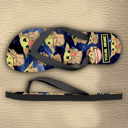 Too Cute I Am - Personalized The Force Flip Flops