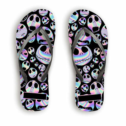 Hello Darkness My Old Friend - Personalized Nightmare Flip Flops