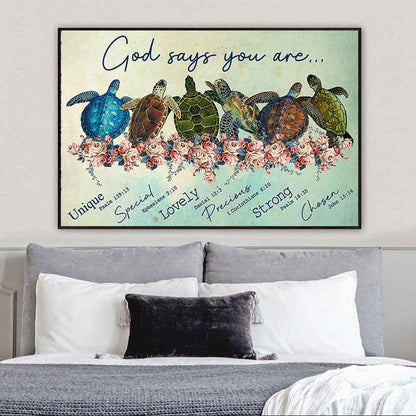 God Says You Are - Turtle Poster 062021