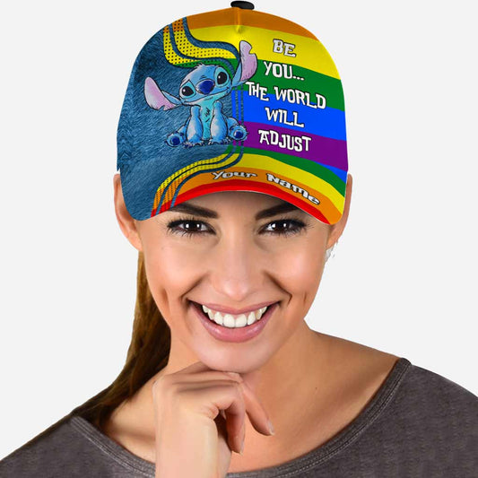Be You The World Will Adjust - Personalized LGBT Support Classic Cap