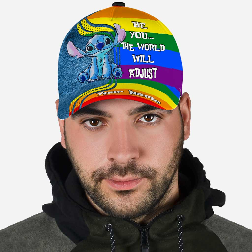 Be You The World Will Adjust - Personalized LGBT Support Classic Cap