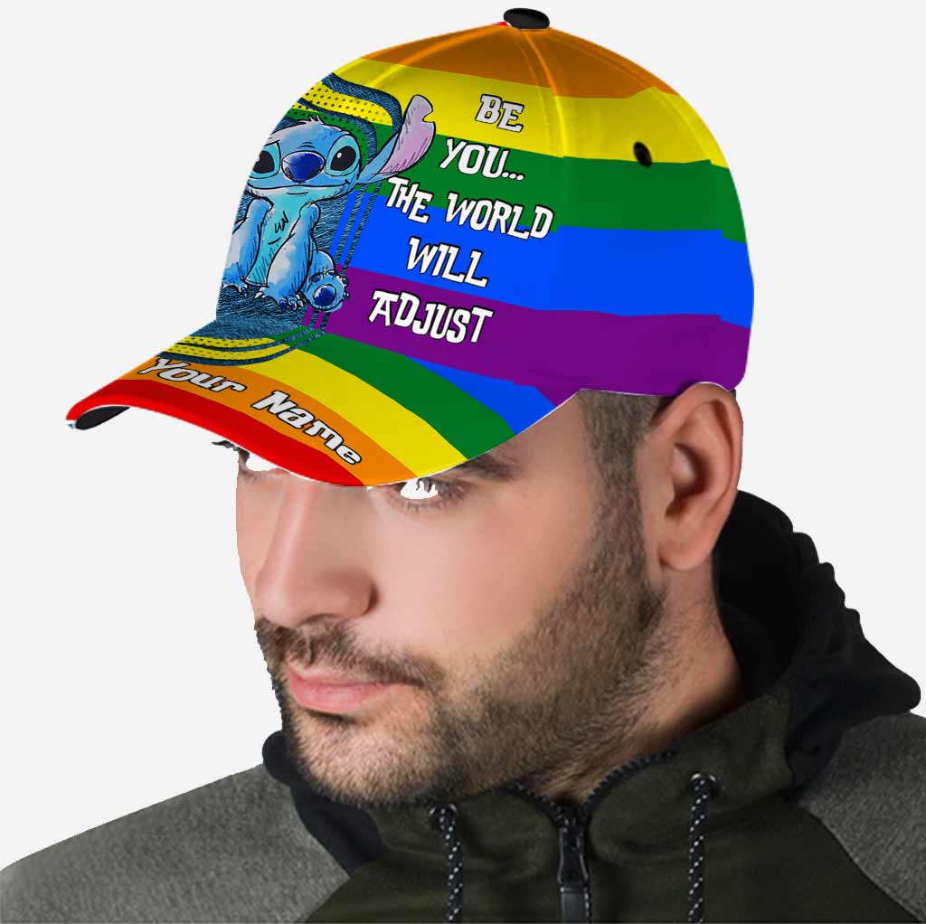 Be You The World Will Adjust - Personalized LGBT Support Classic Cap