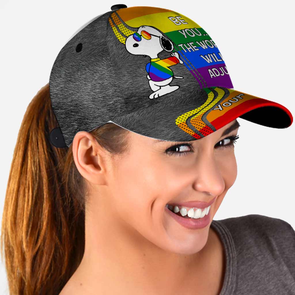 Be You The World Will Adjust - Personalized LGBT Support Classic Cap