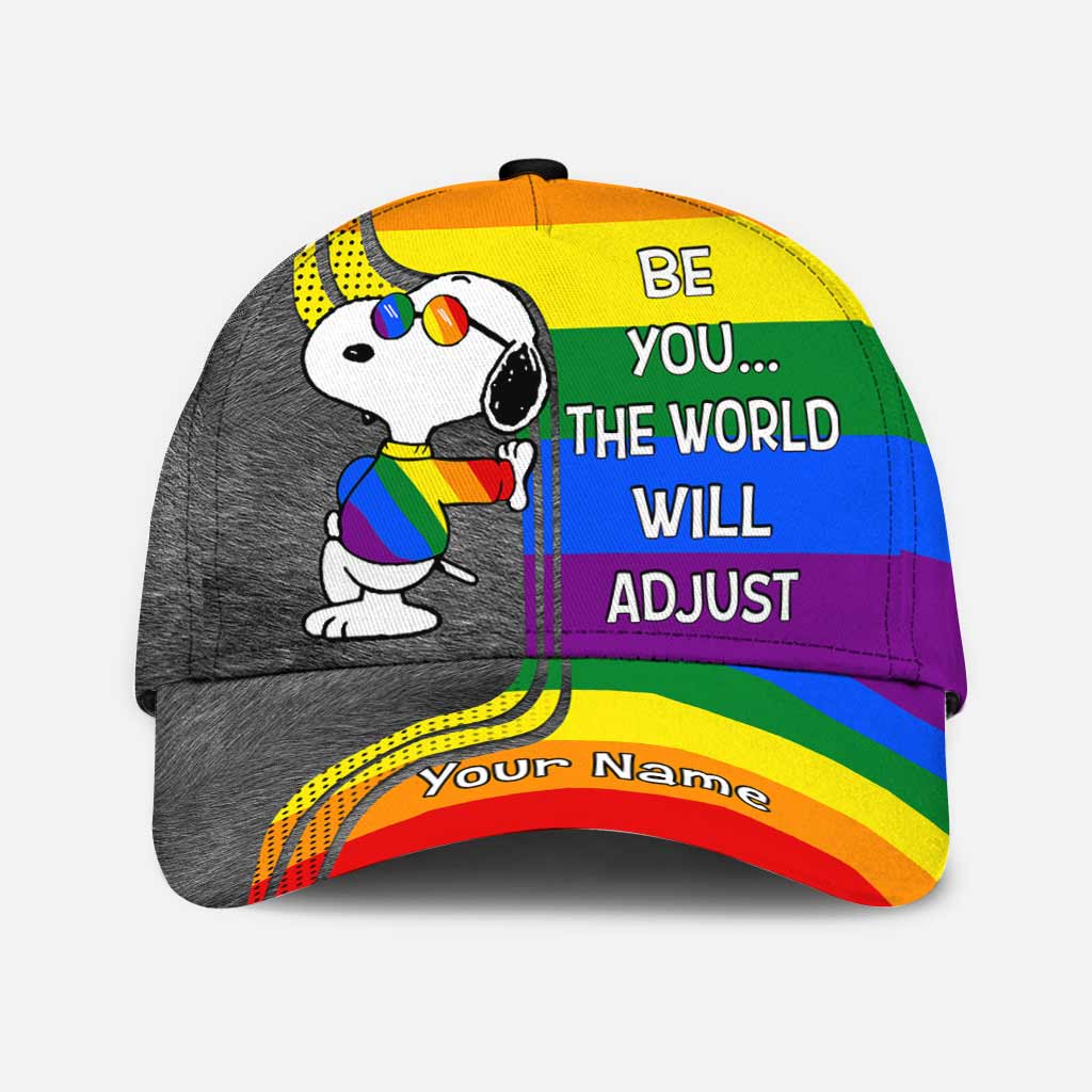 Be You The World Will Adjust - Personalized LGBT Support Classic Cap