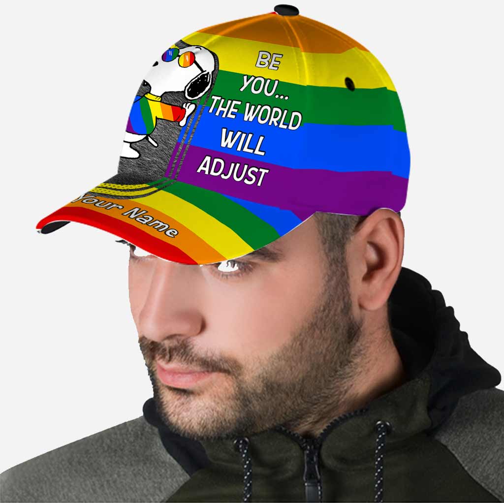 Be You The World Will Adjust - Personalized LGBT Support Classic Cap