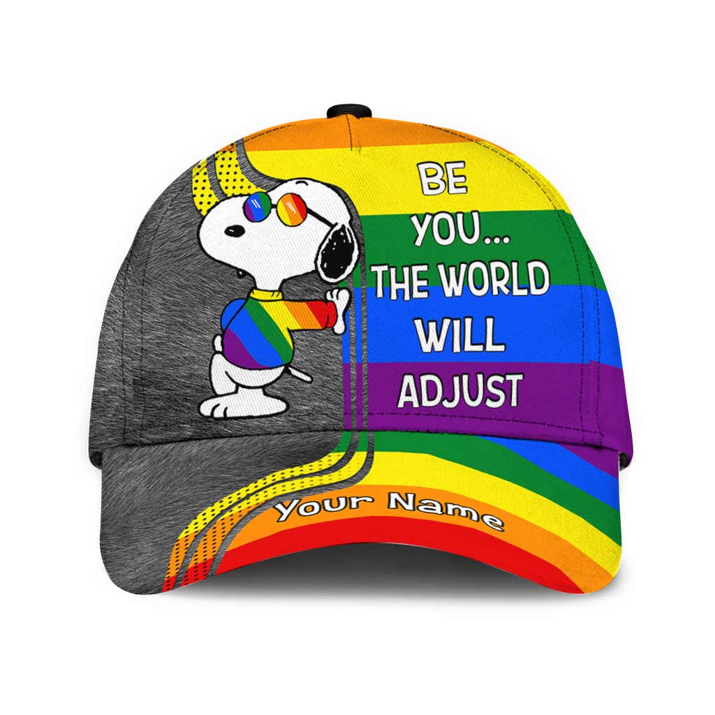 Be You The World Will Adjust - Personalized LGBT Support Classic Cap