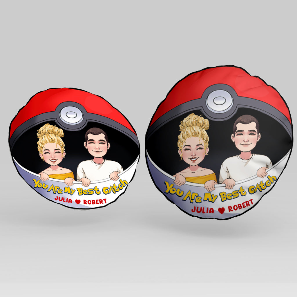 My Best Catch - Personalized Monster Trainer Shaped Pillow