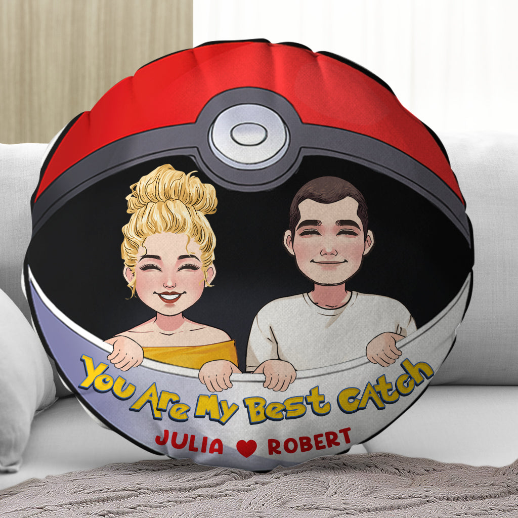 My Best Catch - Personalized Monster Trainer Shaped Pillow