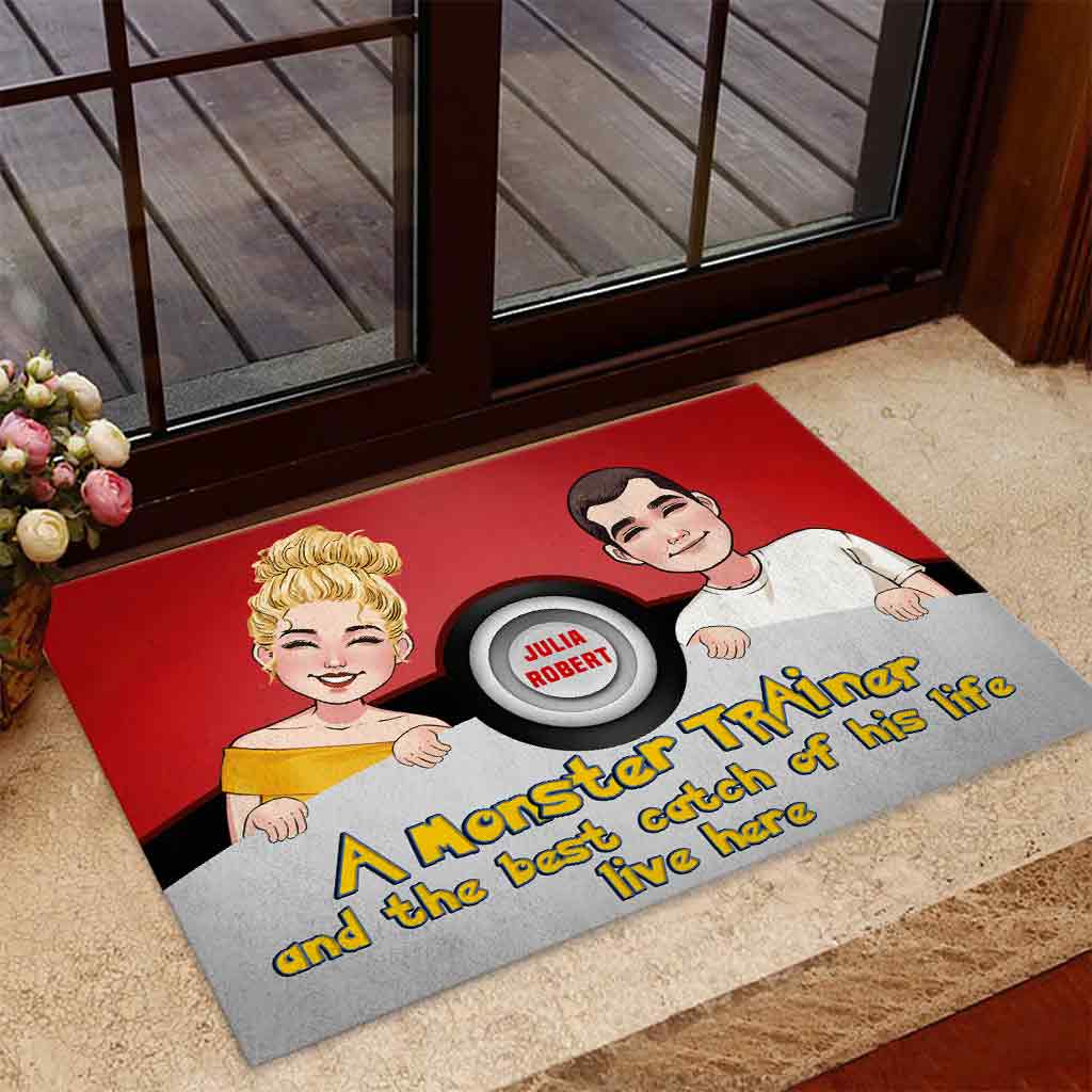 My Best Catch - Personalized Monster Trainer Doormat