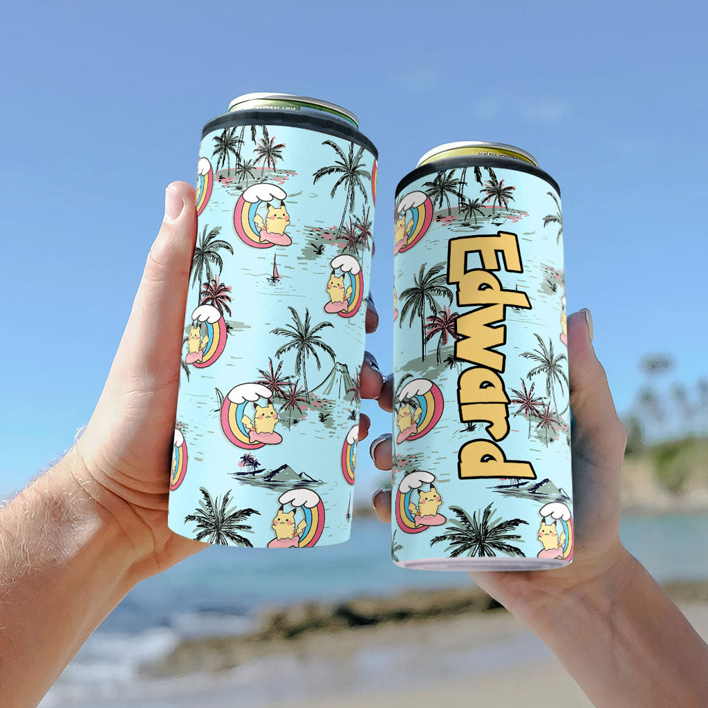 Summer Vibes - Personalized Monster Trainer Can Cooler