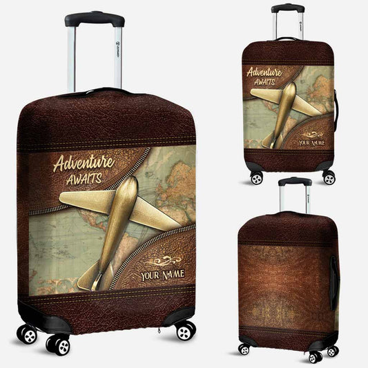 Adventure Awaits - Personalized Travelling Luggage Cover