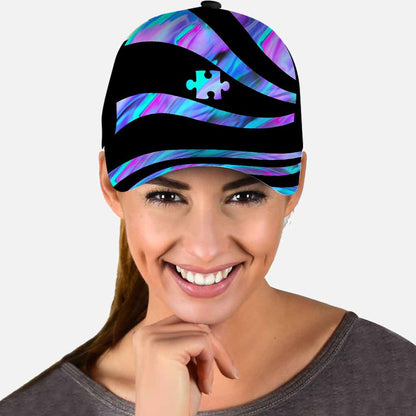 Autism Awareness Cap With Print Vent Holes