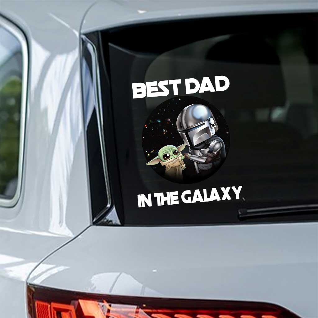 Best Dad In The Galaxy - Personalized Father's Day The Force Decal Full