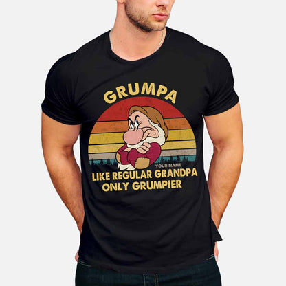 Grumpa Only Grumpier - Personalized Father's Day T-shirt and Hoodie