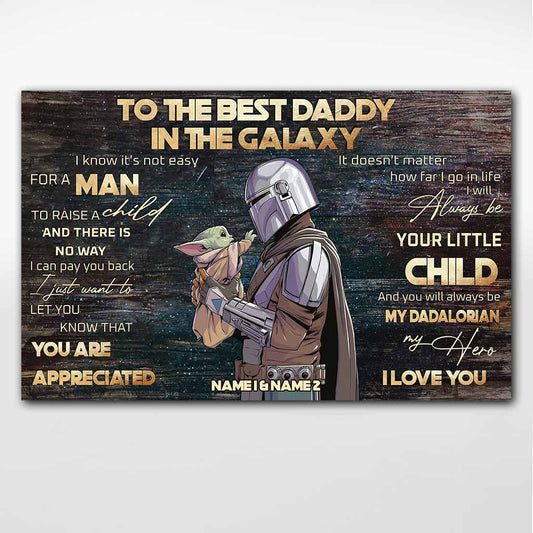 To The Best Daddy - Personalized The Force Poster