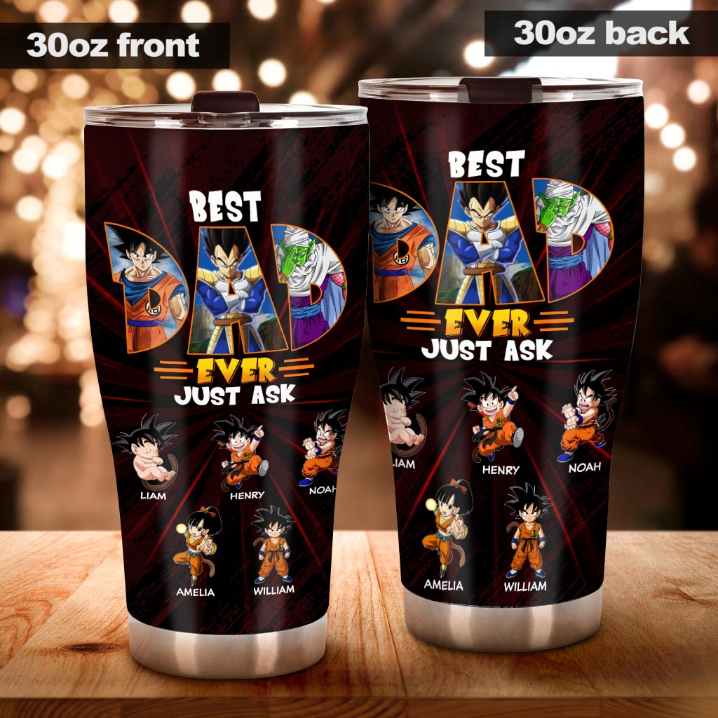 Best Dad Ever - Personalized Seven Balls Tumbler