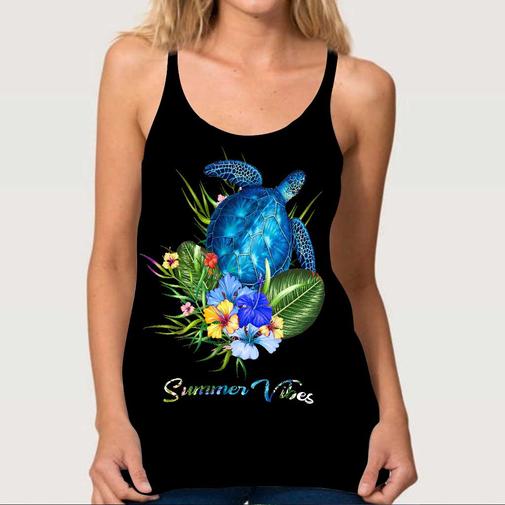 Summer Vibes - Turtle Cross Tank Top