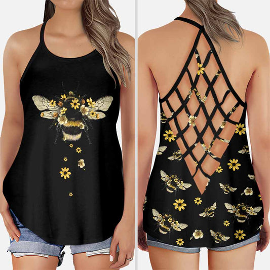 Queen Bee Cross Tank Top