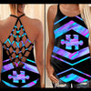 Accept Understand Love - Autism Awareness Cross Tank Top
