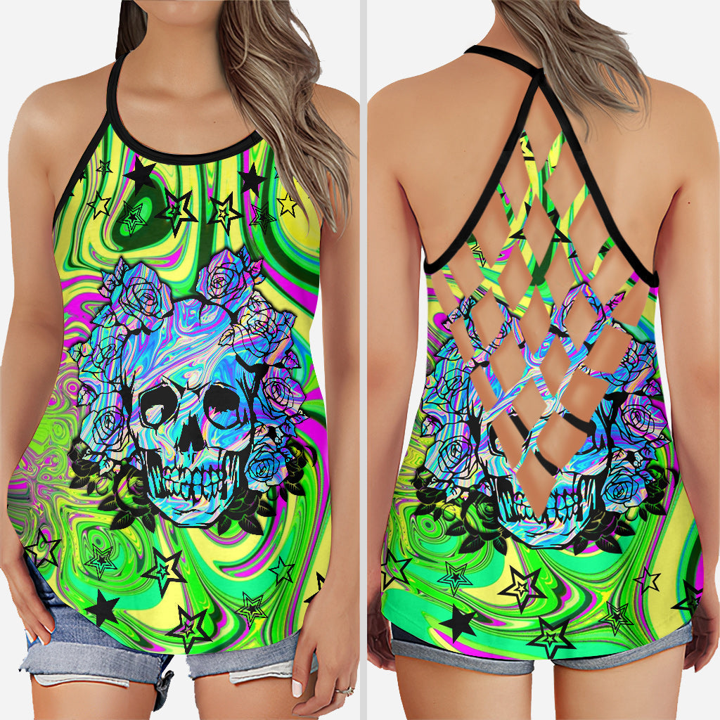 Love Skulls - Cross Tank Top