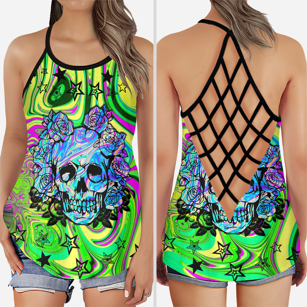 Love Skulls - Cross Tank Top