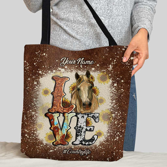 Just A Girl Who Loves Horses - Personalized Tote Bag