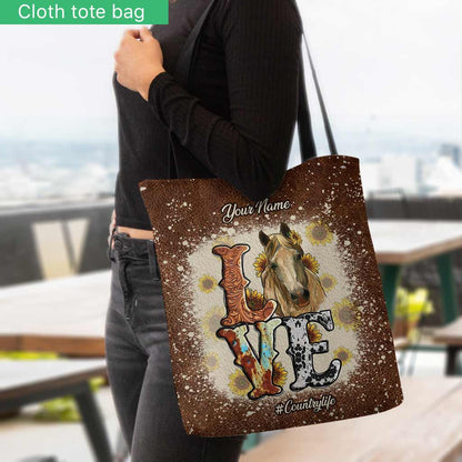 Just A Girl Who Loves Horses - Personalized Tote Bag