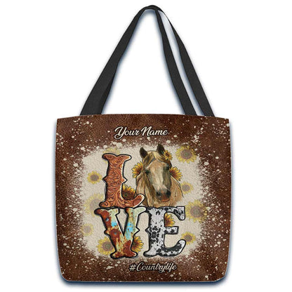 Just A Girl Who Loves Horses - Personalized Tote Bag