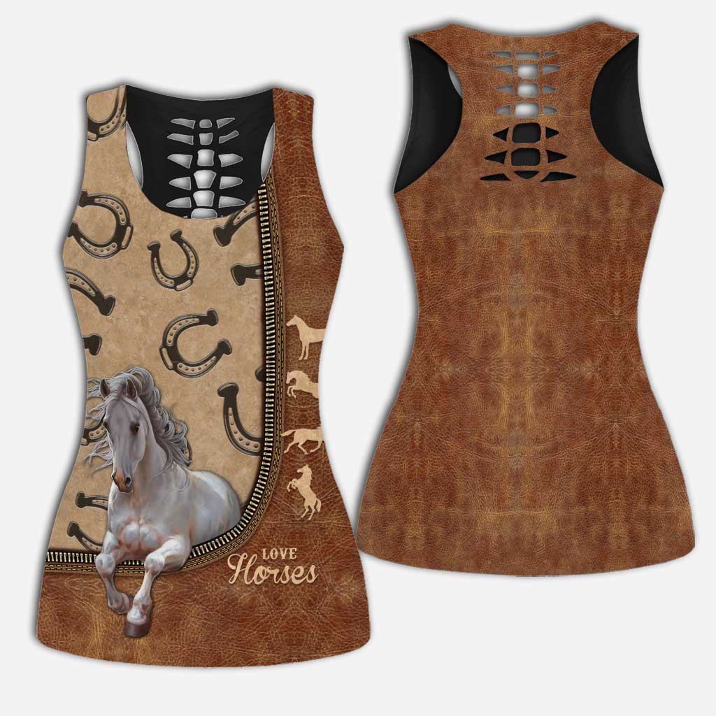 Horse Girl - Horse Hollow Tank Top and Women Shorts