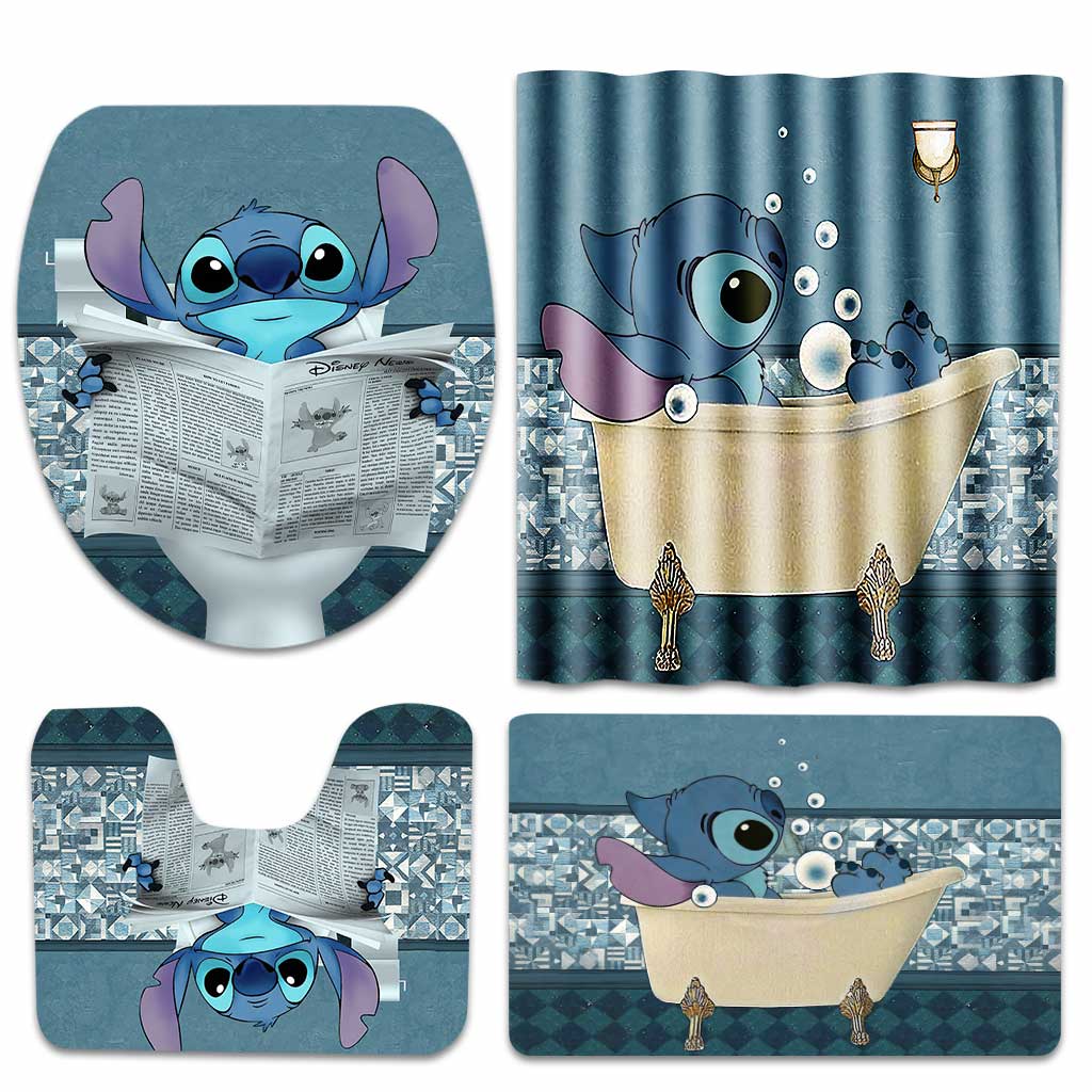 Take A Bath - Ohana Bathroom Curtain & Mats Set