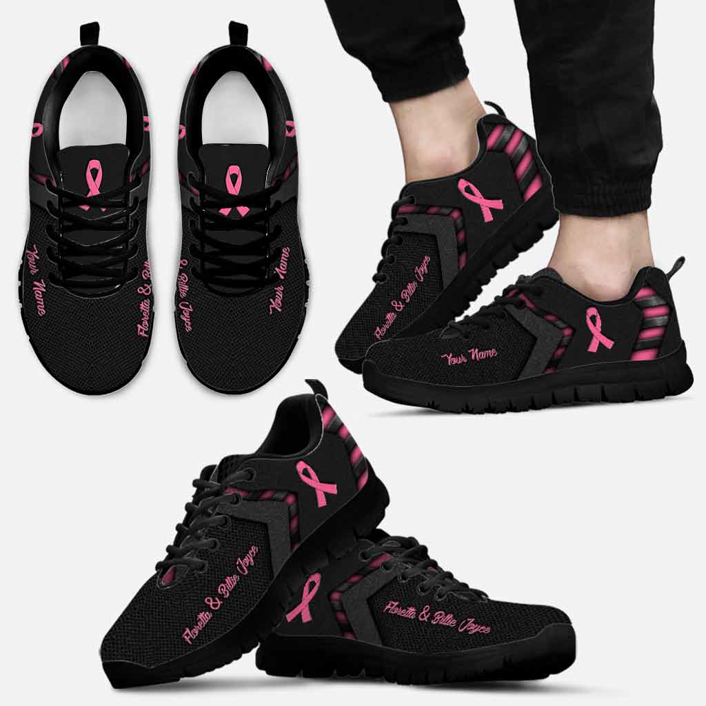 You'll Never Walk Alone - Breast Cancer Awareness Personalized Sneakers