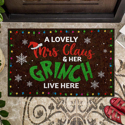 Lovely Couple - Christmas Couple Doormat