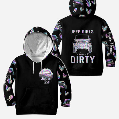 Jp Girls Like It - Personalized Car Hoodie and Leggings