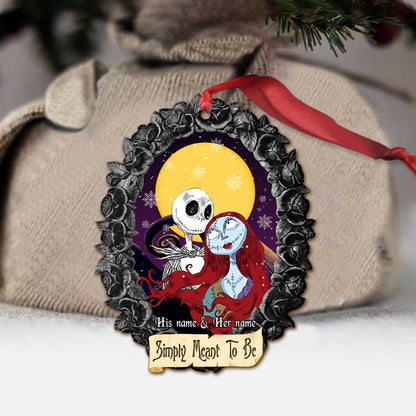 Simply Meant To Be - Personalized Christmas Nightmare Ornament (Printed On Both Sides)