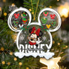Grandma Mouse - Personalized Christmas Transparent Ornament