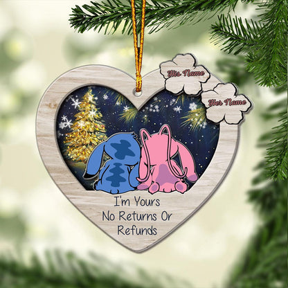 I'm Yours - Personalized Christmas Ohana Layers Mix Ornament