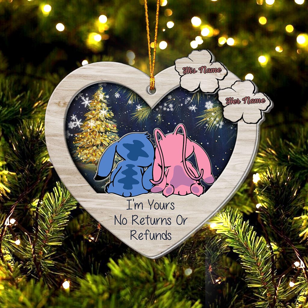 I'm Yours - Personalized Christmas Ohana Layers Mix Ornament