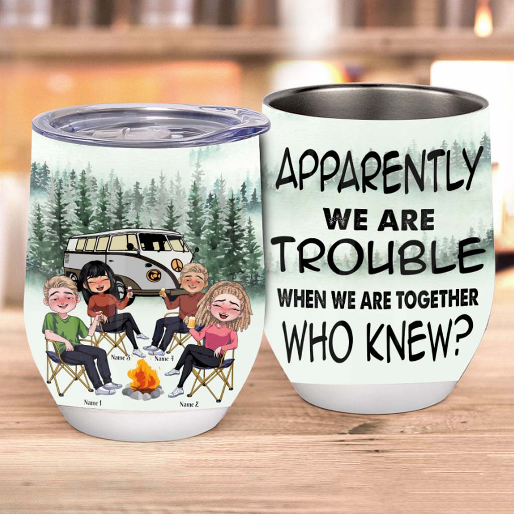 Drunk Campers - Personalized Camping Wine Tumbler