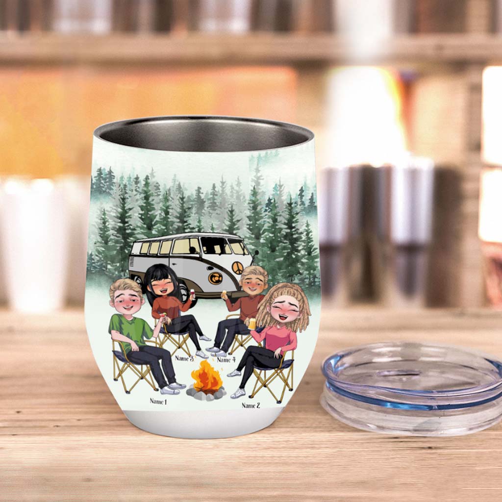 Drunk Campers - Personalized Camping Wine Tumbler