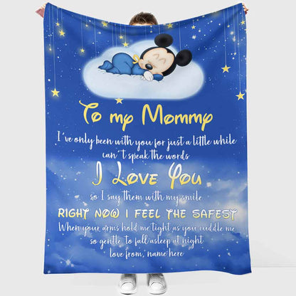 I Love You - Personalized Mother's Day Blanket