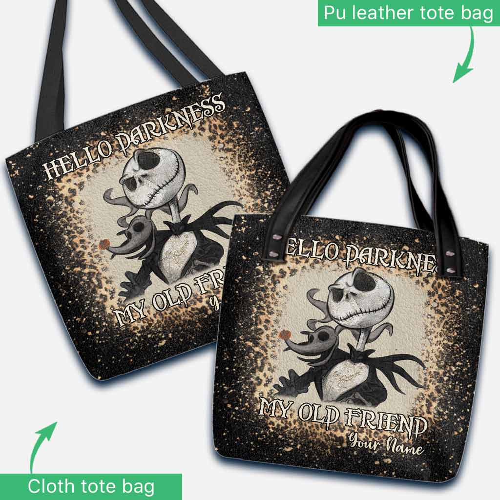 Hello Darkness My Old Friend - Personalized Nightmare Tote Bag