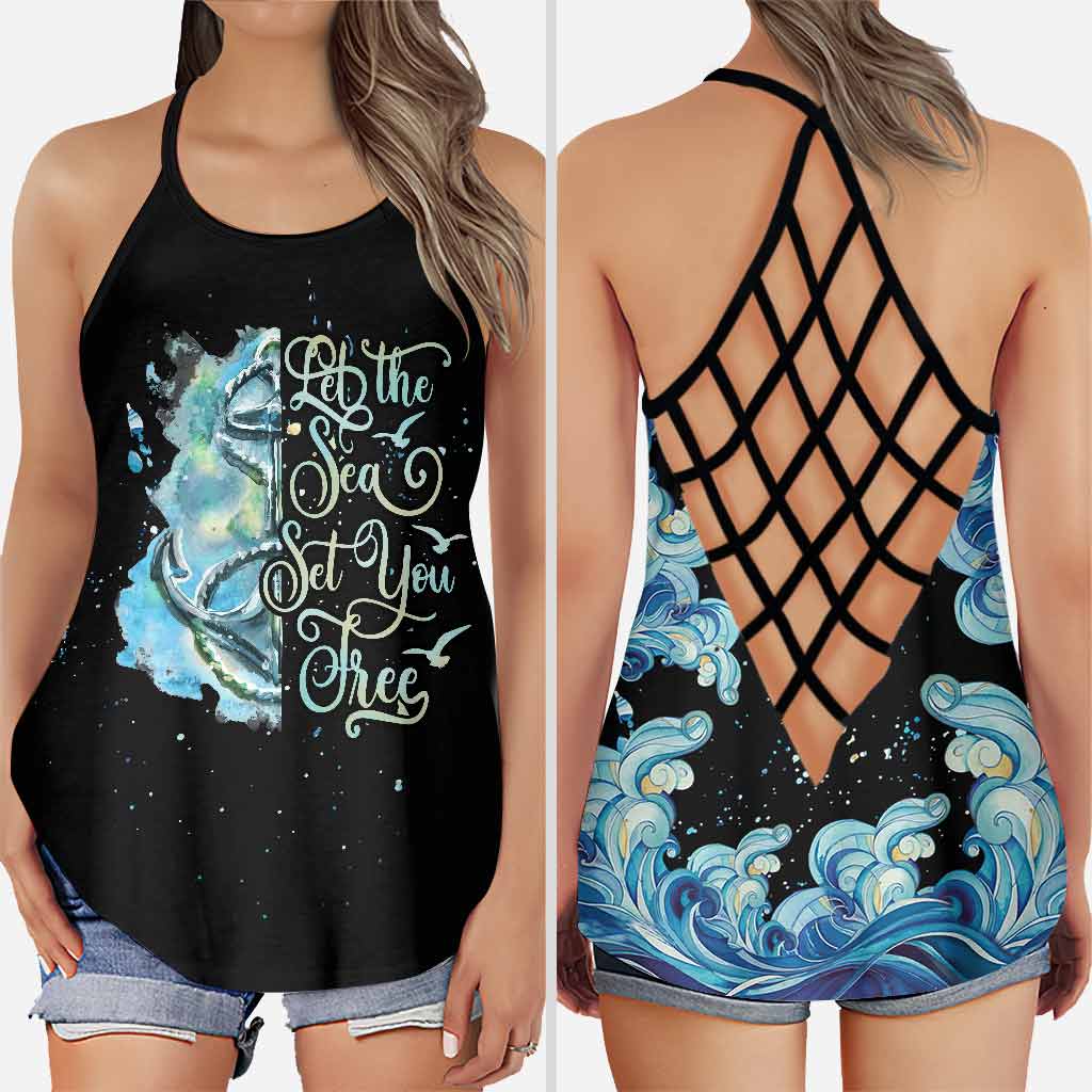 Blue Waves - Cruise Cross Tank Top