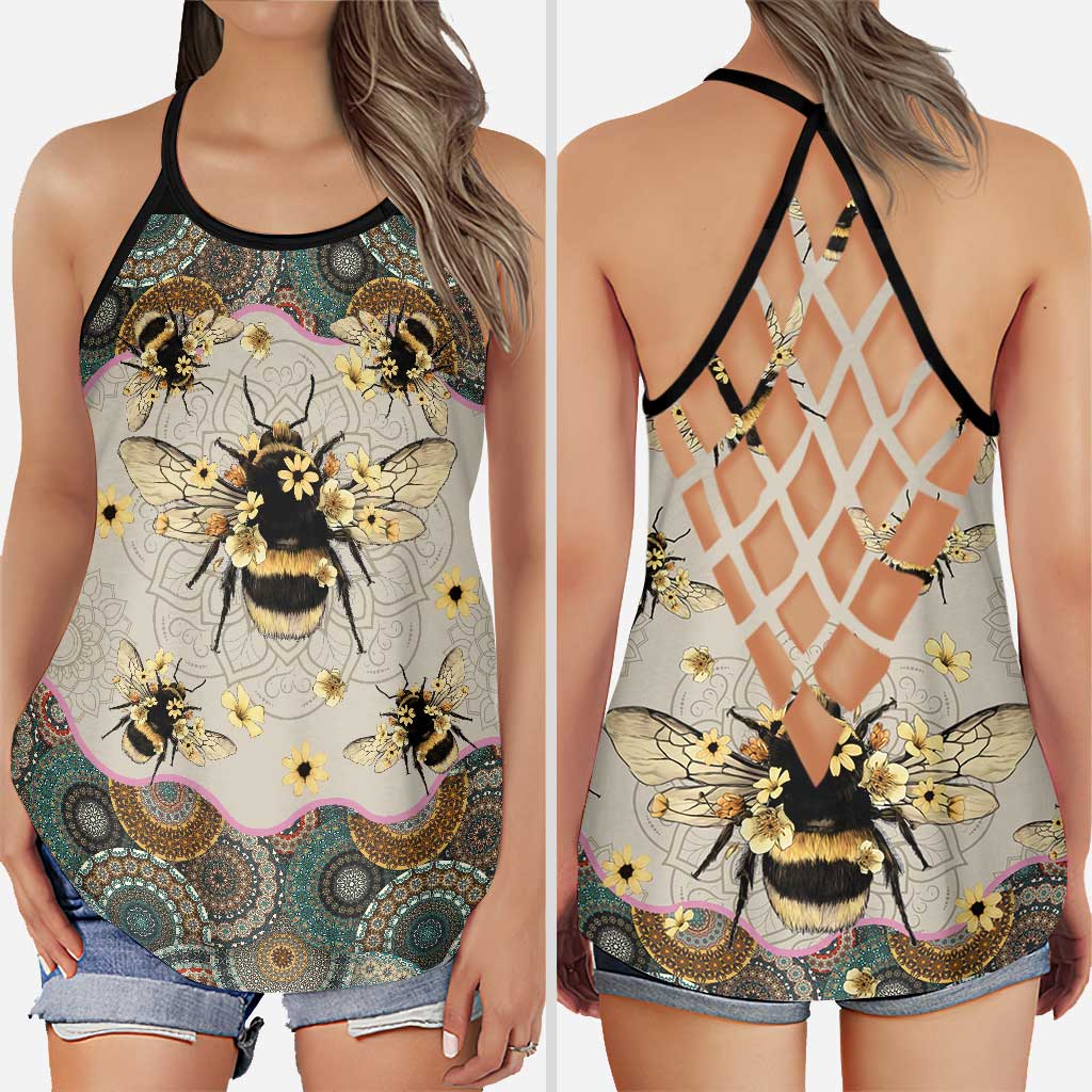 Queen Bee Cross Tank Top