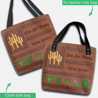 Cute But Prickly - Cactus Personalized  Tote Bag