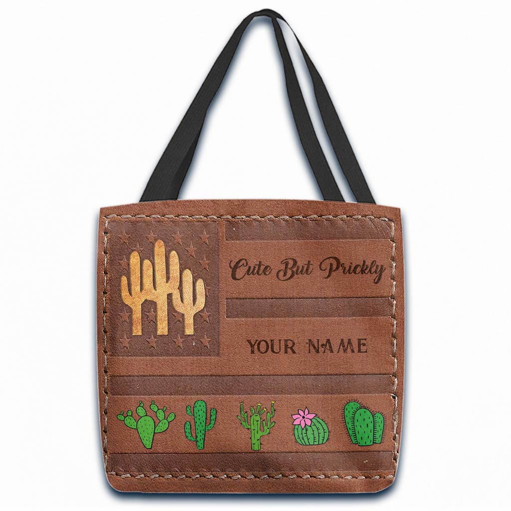 Cute But Prickly - Cactus Personalized  Tote Bag