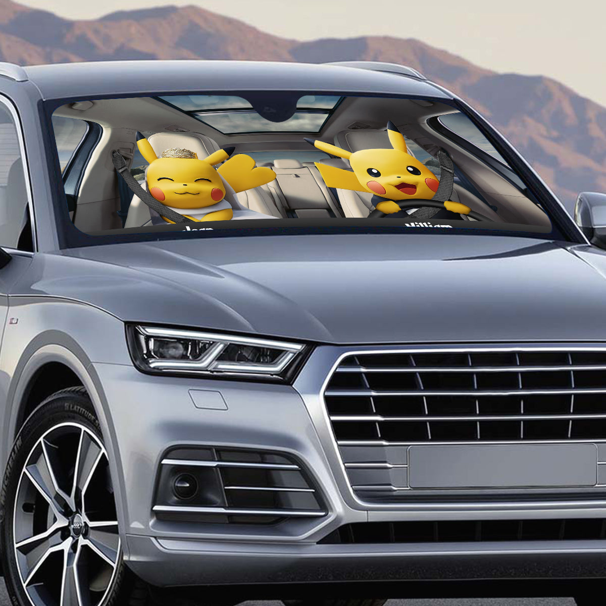 I Choose You - Personalized Monster Trainer Car Sunshade