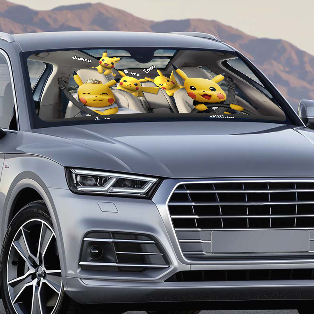 I Choose You - Personalized Monster Trainer Car Sunshade