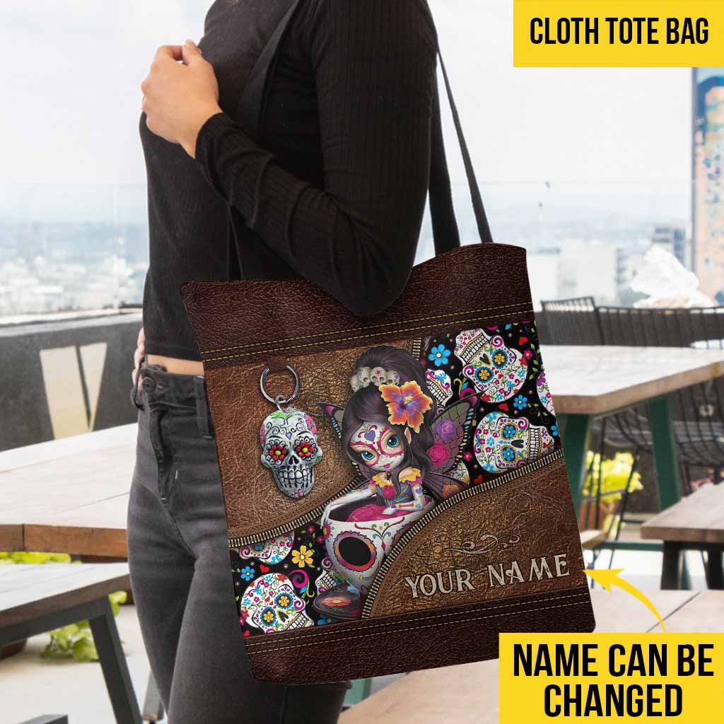 Love Skulls Personalized Tote Bag