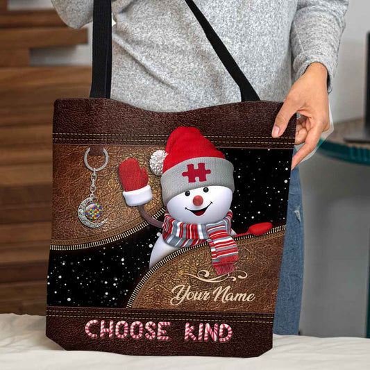 Choose Kind - Personalized Autism Awareness Tote Bag