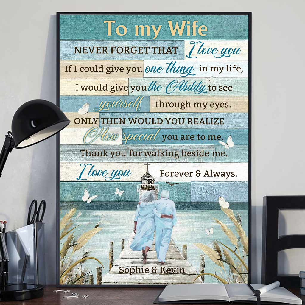 I Love You Forever And Always - Personalized Couple Poster